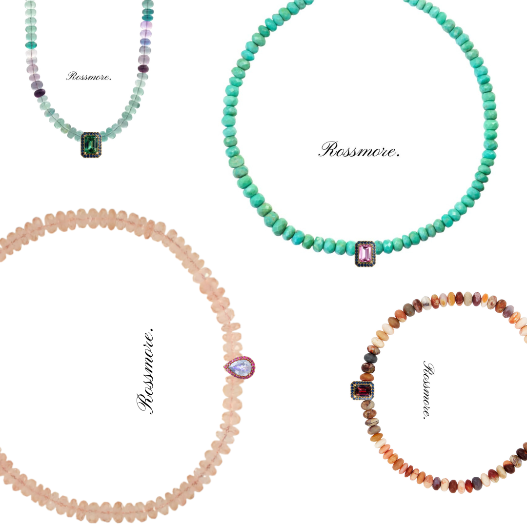 Shoku Turquoise Necklace with Morganite and Blue Sapphire