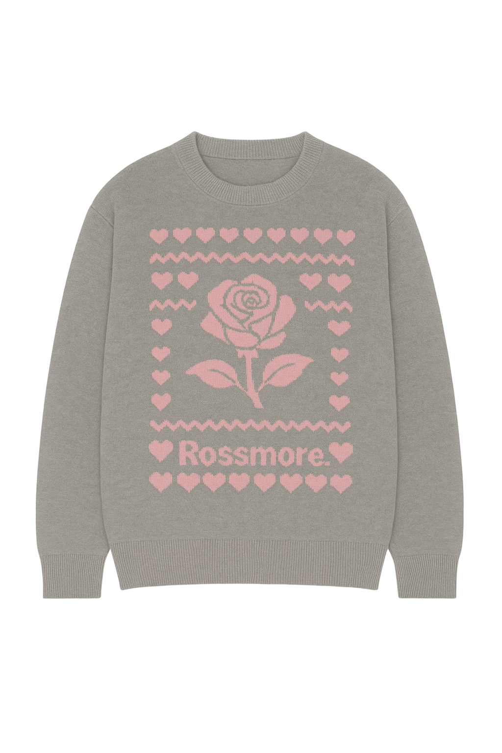 Roses Are Pink Jacquard Sweater