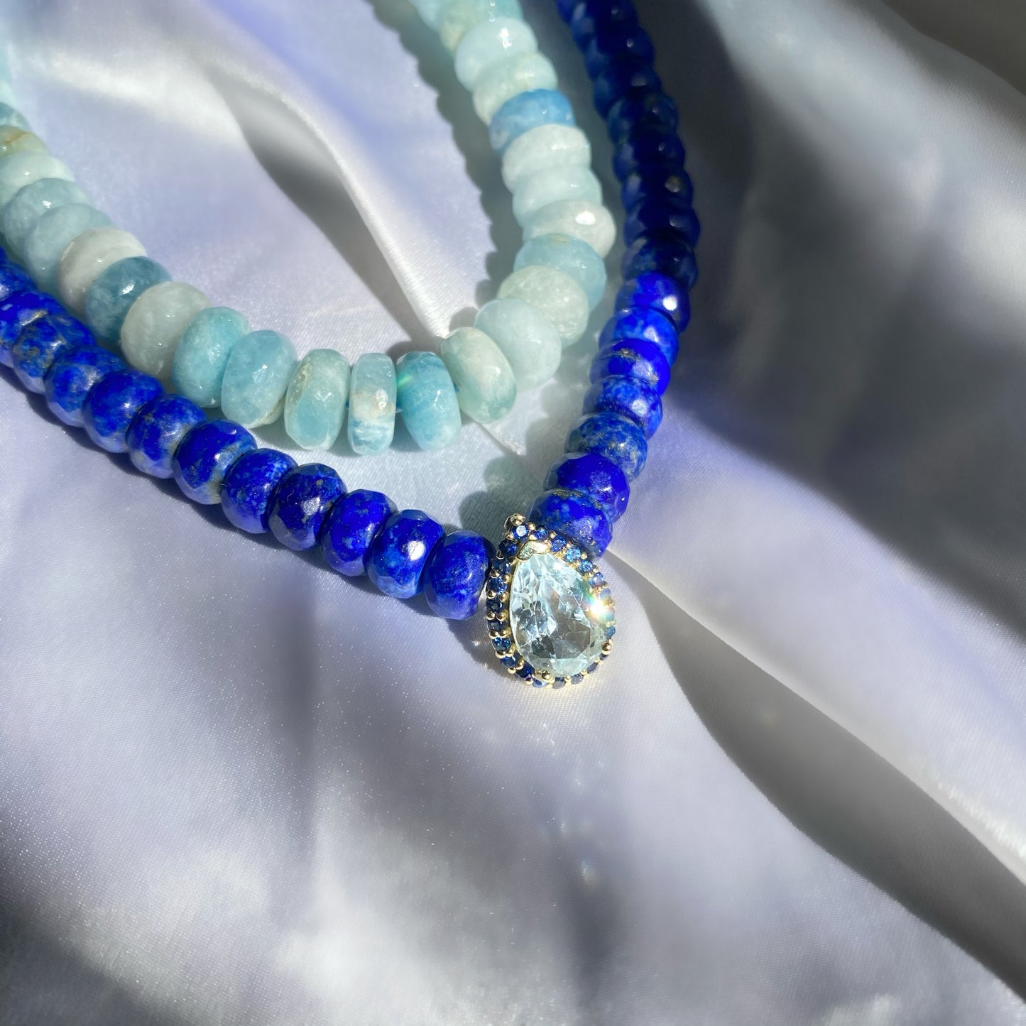Aquamarine La Lune Necklace