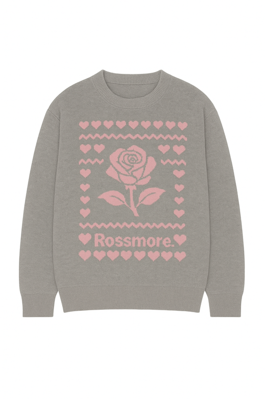 Roses Are Pink Jacquard Sweater